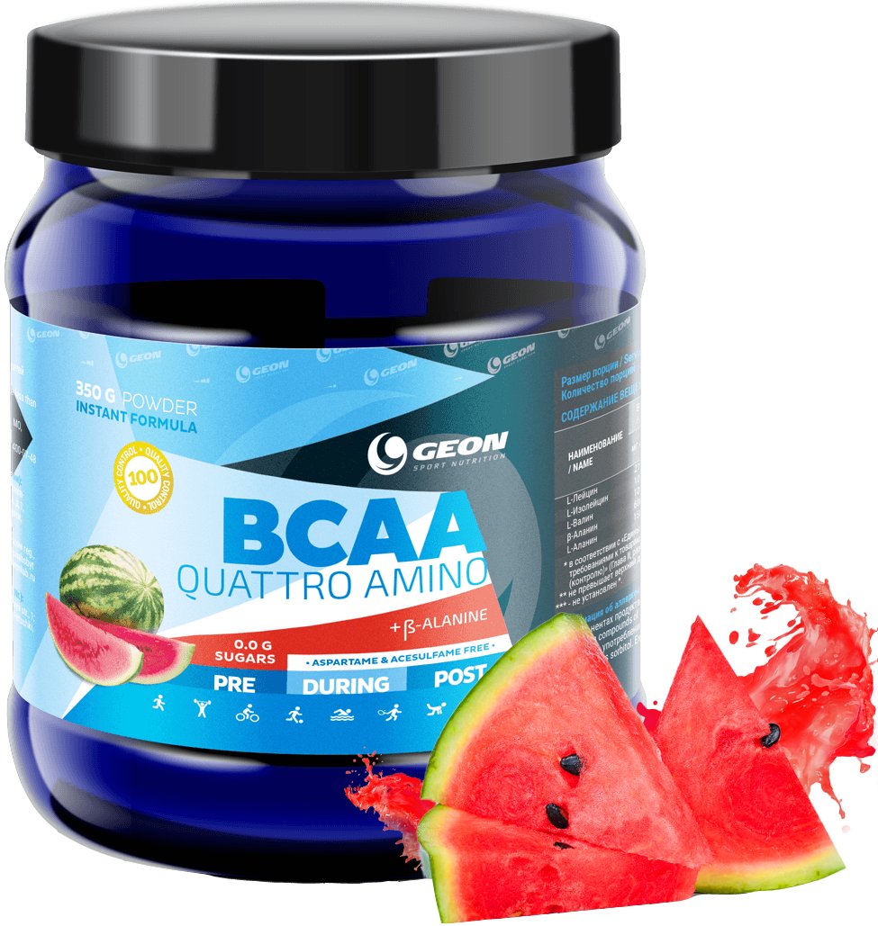 

BCAA Geon BCAA Quattro Amino (арбуз, 350г)