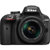 Зеркальный фотоаппарат Nikon D3400 Kit AF-P 18-55mm VR (черный)