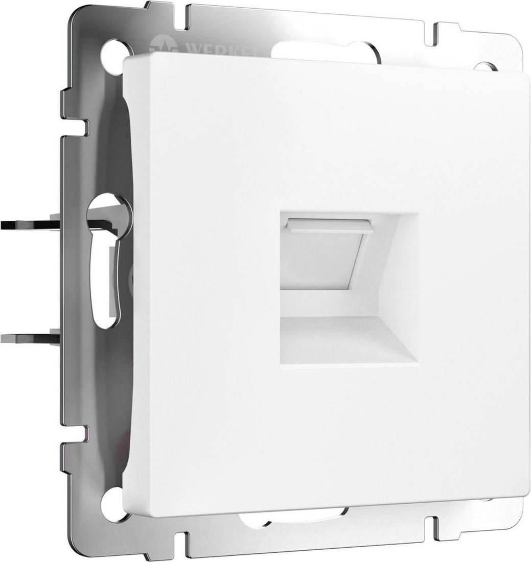 Розетка компьютерная Werkel W5120001 (белый матовый)