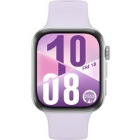 Умные часы Huawei Watch FIT 4 (серебристый, с сиреневым силиконовым ремешком, международная версия) + наушники Huawei FreeBuds SE 2 по акции