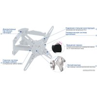 Кронштейн для телевизора Kromax ATLANTIS-45 (белый)