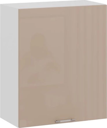 

Шкаф навесной Трия Весна 1В6 с одной дверью (белый/кофе с молоком)