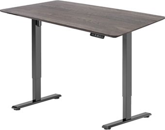 Стол с регулировкой высоты ErgoSmart Wooden Electric Desk Prime 1300х750х27 мм (скошенный край, дуб галифакс/черный)
