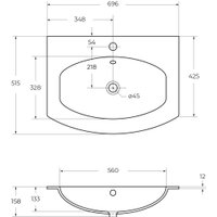 Умывальник Cezares Sting 50158