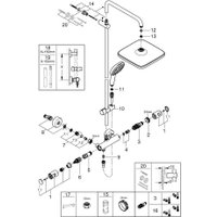 Душевая система  Grohe Vitalio Comfort 250 26696001