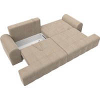 Диван Лига диванов Лига-080 131114 (велюр Seven 729 бежевый)