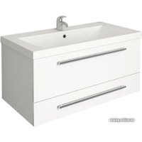  1Марка Тумба с умывальником Соната 90П2 (белый глянец)