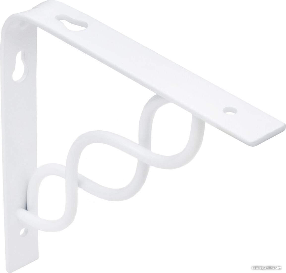 Полкодержатель AKS мет. INFINITY 200*200*20*3, белый