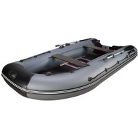 Моторно-гребная лодка Адмирал АМ-380 (серый/черный)