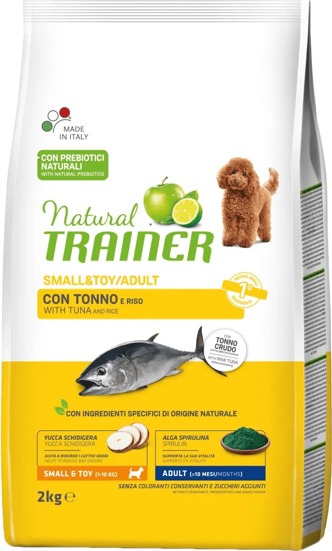 

Сухой корм для собак Trainer Adult Mini with Tuna (для взрослых мелких пород с рыбой, рисом и морскими водорослями) 2 кг