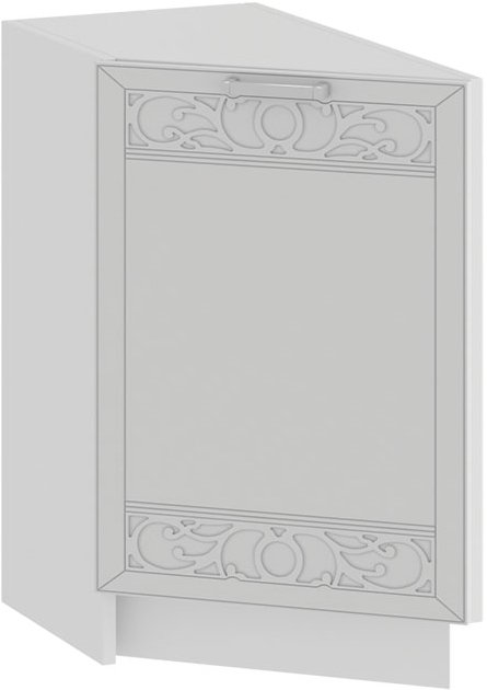 

Шкаф напольный Трия Долорес 1Н3Т (белый/сноу)