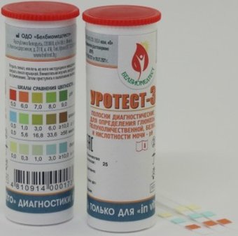 Медицинский тест Уротест 3 (25 шт)