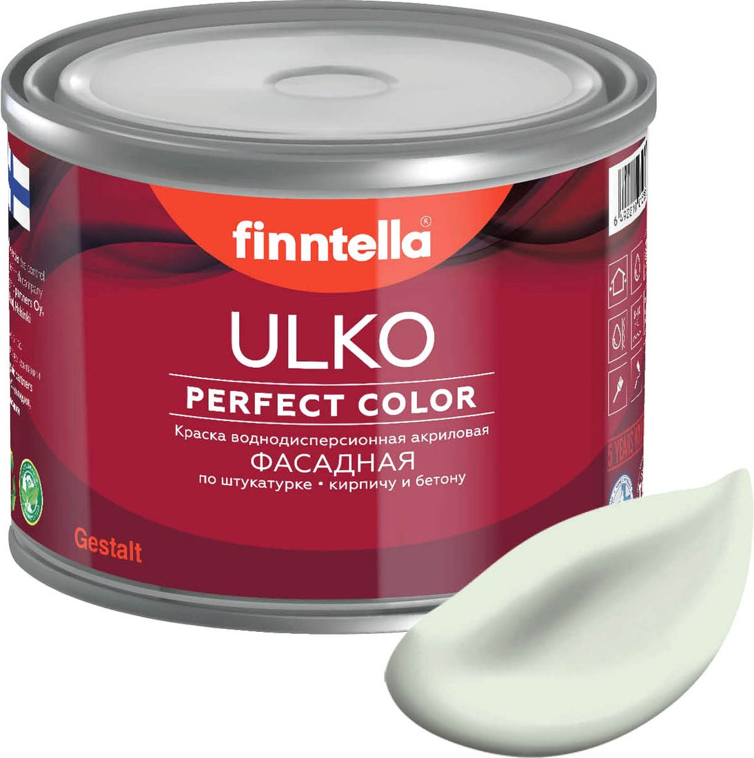 

Краска Finntella Ulko Minttu F-05-1-1-FL028 0.9 л (зеленый)