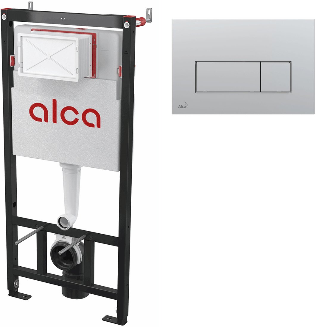 

Инсталляция для унитаза Alcaplast AM101/1120 + кнопка Thin M572 (хром матовый)