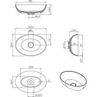 Умывальник Roxen Nimfa gray 300160-DG