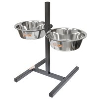 Подставка для мисок Zoonik 08868-2 (металлик, с мисками)