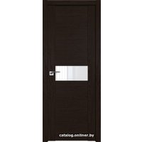 Межкомнатная дверь ProfilDoors 2.05XN L 40x200 (дарк браун, стекло лак классик)