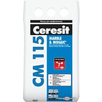 Клей для светлого мрамора и мозаики Ceresit CM 115 Marble & Mosaic (5 кг) в Борисове