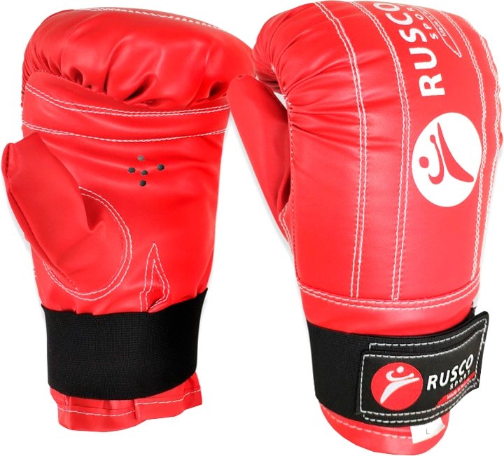 

Снарядные перчатки Rusco Sport снарядные к/з (M, красный)