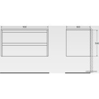  BelBagno Тумба под умывальник Kraft-900-2C-SO-PP (pino pasadena)