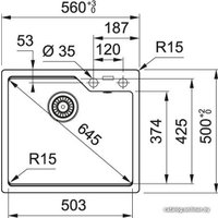 Кухонная мойка Franke Urban UBG 610-56 (черный матовый)