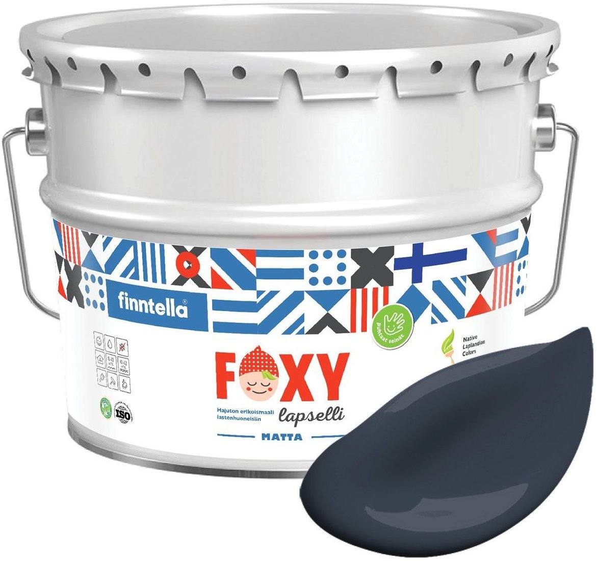

Краска Finntella Foxy Lapselli Matte Murmeli F-50-1-9-FL289 9 л (синий)