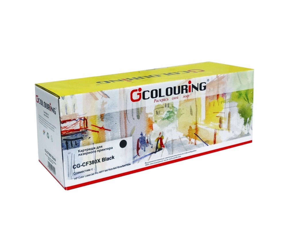 

Картридж Colouring CG-CF380X (аналог HP 312X (CF380X))