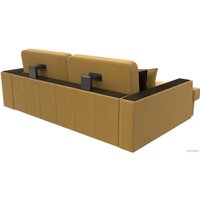 Угловой диван Лига диванов Брюссель левый 110655L (микровельвет желтый)