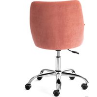 Офисное кресло TetChair Swan (флок, розовый)