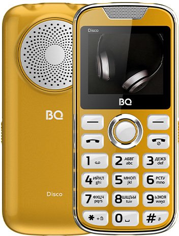 

Кнопочный телефон BQ BQ-2005 Disco (золотистый)