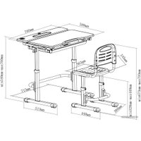 Парта Cubby Botero (зеленый)