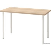 Стол Ikea Лагкаптен/Олов 294.168.95 (под беленый дуб/белый)