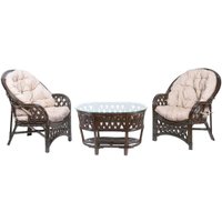 Набор садовой мебели Calamus Rotan Черчиль Дуэт (темно-коричневый)