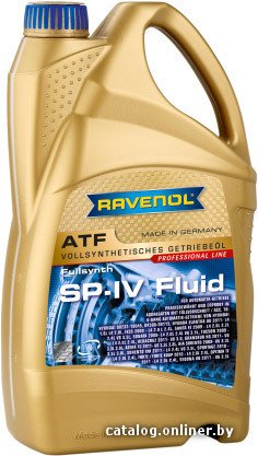 Трансмиссионное масло Ravenol ATF SP-IV 4л