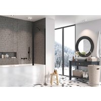 Стеклянная шторка для ванны Radaway Nes Black PND II 110 R