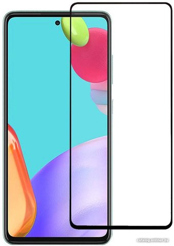 Защитное стекло Case Full Glue для Galaxy A52 (черный глянец)