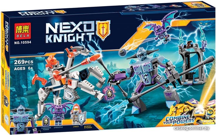 Конструктор Bela Nexo Knights 10594 Ланс против Молнии