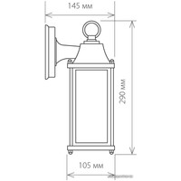 Уличный настенный светильник Elektrostandard 1008D Brick (черный)