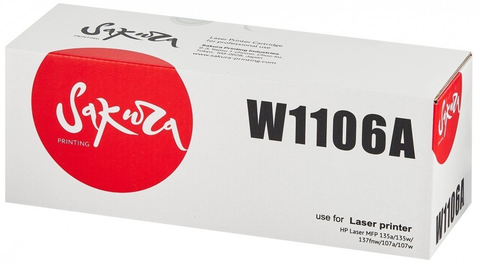

Картридж Sakura Printing SAW1106A (аналог HP W1106A)
