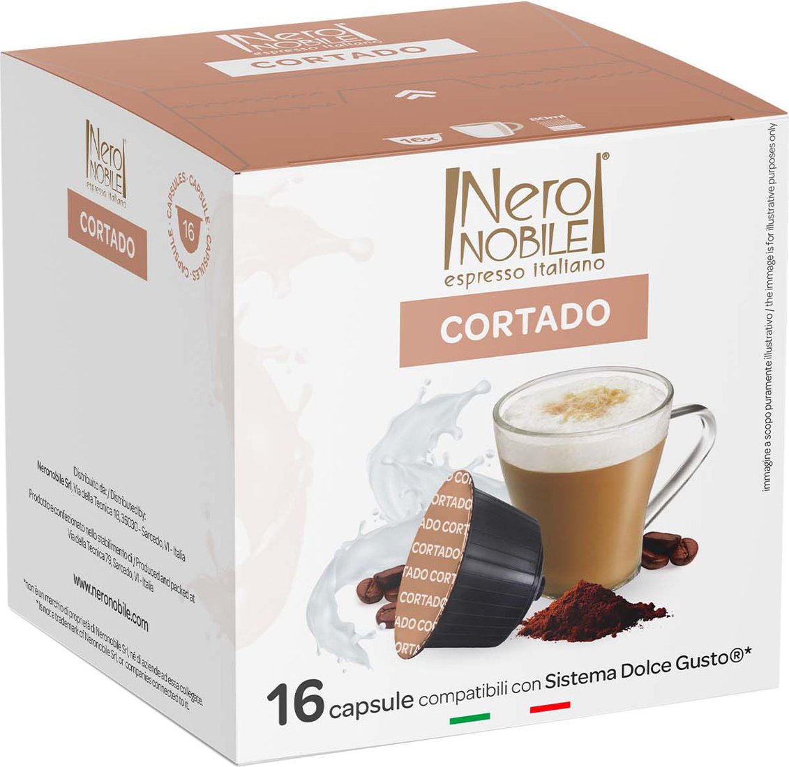 

Кофе в капсулах NeroNobile Dolce Gusto Cortado 16 шт