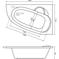 Ванна Lauter Valencia 170x110 2102170R