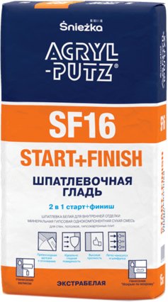 

Шпатлевка Sniezka Acryl-Putz SF16 15 кг