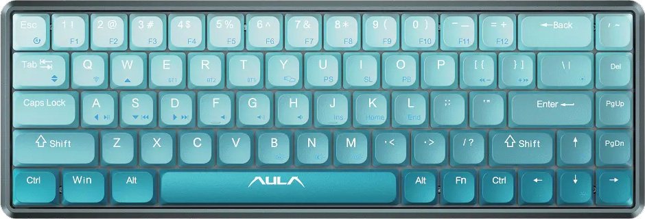 

Клавиатура AULA H68 (мятный, White Switch)