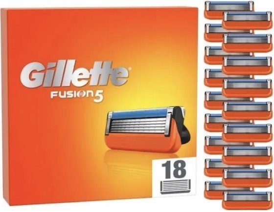

Сменные кассеты для бритья Gillette Fusion5 (18 шт)