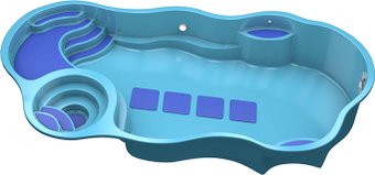 Композитный бассейн Empire Pools Континент 2 Econom (10.7x5.5 м)