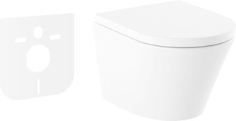 Унитаз подвесной Lavinia Boho Biore Compacto Rimless 21010005 (чаша, пневмокрышка, шум-я)