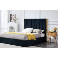 Кровать Halmar Palazzo 160x200 (черный/золотой)