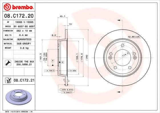 

Brembo 08C17220