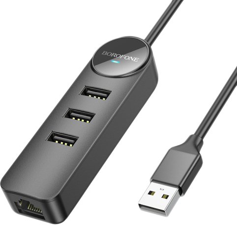 

USB-хаб Borofone DH6 USB Type-A (3 x USB 2.0, 1.2 м)