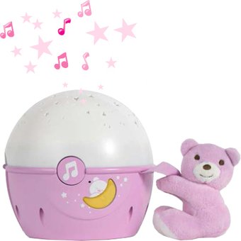 Ночник Chicco Спокойной ночи Звезды (розовый)